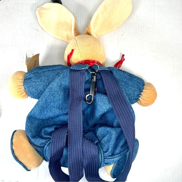 Vintage 1998 Kaloo Rabbit Denim Backpack - Picture 11 of 14